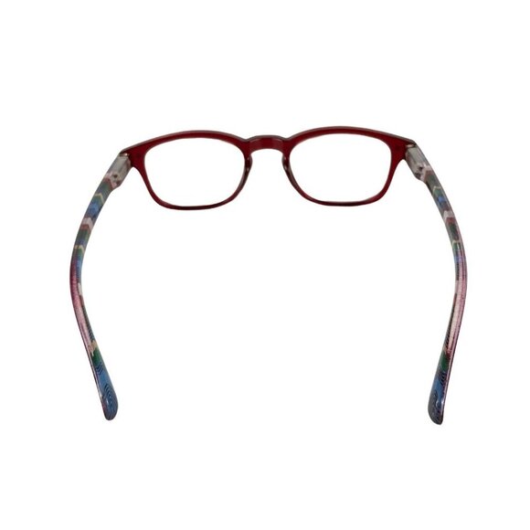 Ellen Degeneres Hannah Womens Eyeglass Frames Red Acetate 47-22-135 - Picture 5 of 9